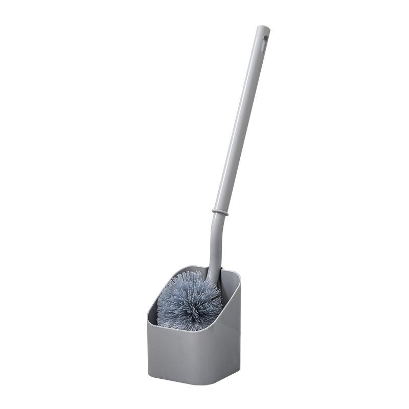 Wall-Mounted Long-Handled Soft Bristle Toilet Brush Set for Thorough Bathroom Cleaning