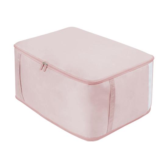 Self Compression Comforter Bag Large Capacity Quilt Storage Bag Washable Wardrobe Organizer with Mesh Viewing Window for Clothes Blankets Sweaters