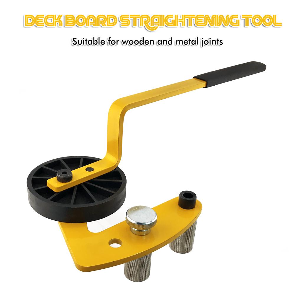 

Third Generation Deck Straightening Tool Deck Warping Fixer Deck Bending Bow Straightening Tool Used for Wooden and Metal Joints жовтий