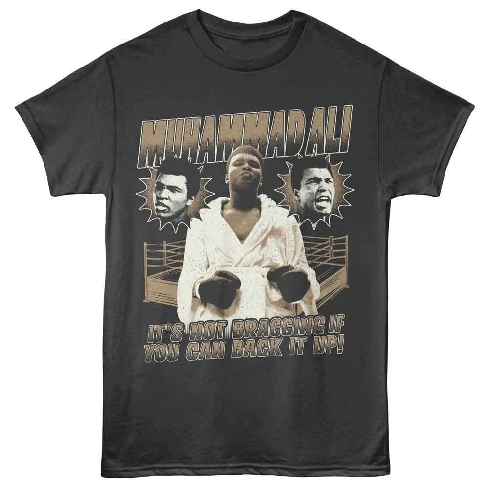 Muhammad Ali - Not Bragging - Licensed Unisex Short Sleeve Children s T-shirt - Smoke 140