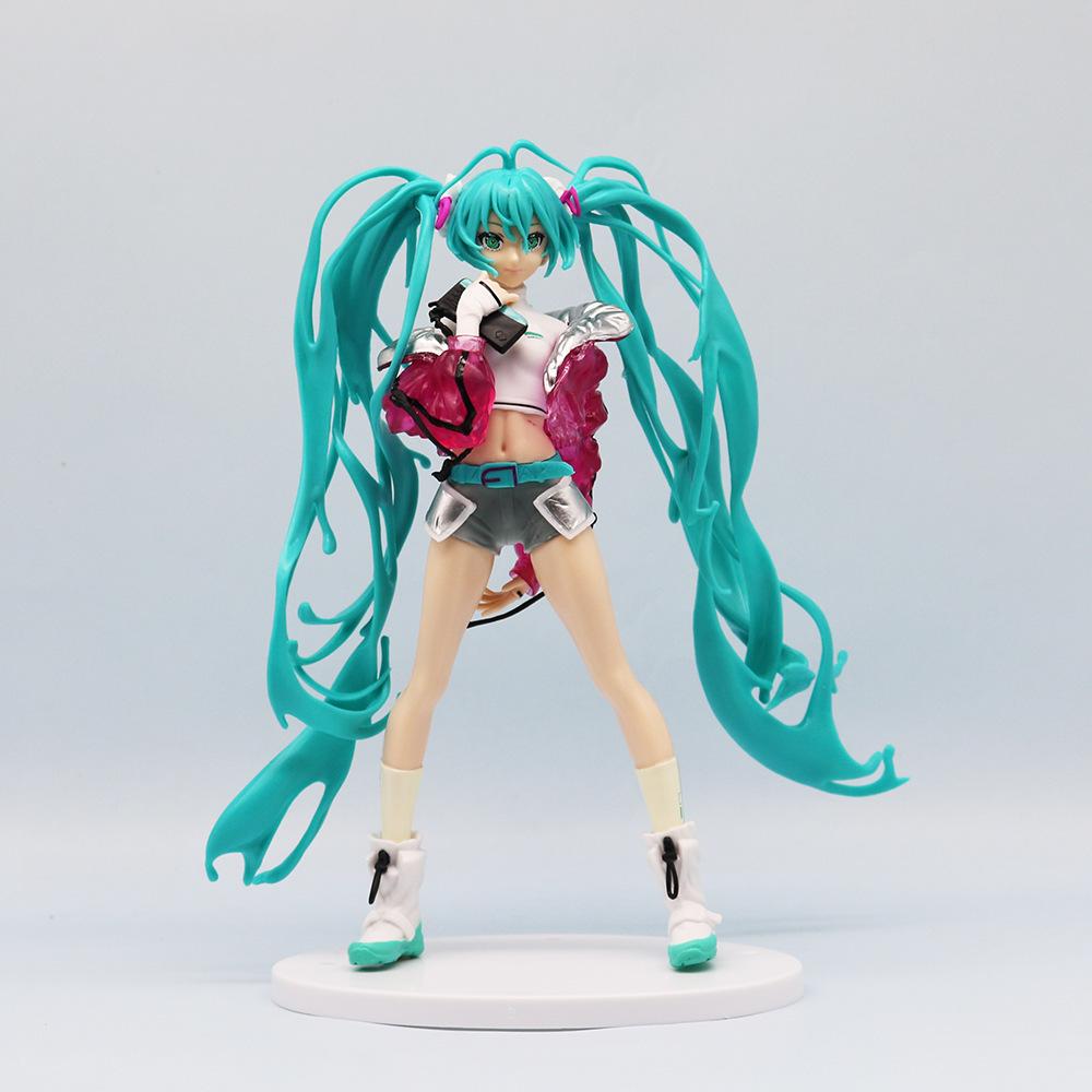 Hatsune Miku Anime Figur Cheerleader-Team jubelnd Hatsune Miku Actionfiguren Kawaii Mädchen Figur PVC Sammlermodell Spielzeug
