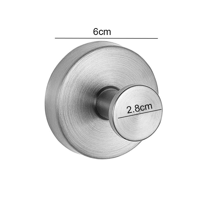 1/2/4Pcs Stainless Steel Vacuum Suction Cup Hooks No Drilling Robe Hook Towel Holder for Kitchen Bathroom Home Accessories