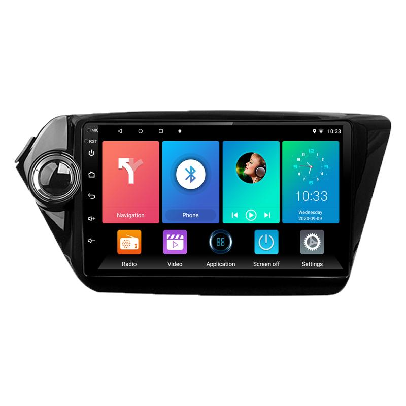 9 Cal Android 11 dla Kia RIO 3 2011-2016 2Din Radio samochodowe Multimedia odtwarzacz DVD nawigacja radioodtwarzacz stereo głośniki Audio GPS WIFI 1 + 16GB