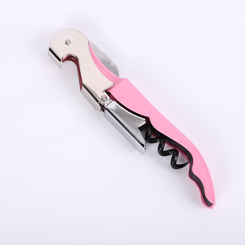 Portable Two-in-One Colorful Corkscrew and Red Wine/Beer Bottle Opener with Custom Logo Option