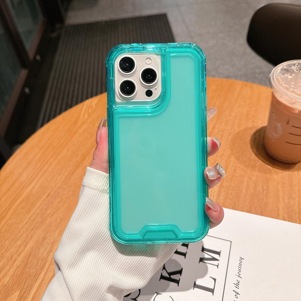 Colorful Three-in-one Four-corner Anti-fall Phone Case for IP16promax/ for IPhone15PRO Premium