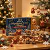 Acrylic Christmas Tree Ornaments Highland Cow Advent Calendar, 24 Unique Ornaments, Decorative Surprise Gift 2D Flat Hanging Charms for Decoration