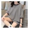 Navava Casual STripe Loose FiT ShorT Sleeve Round Neck T shirT nT1783