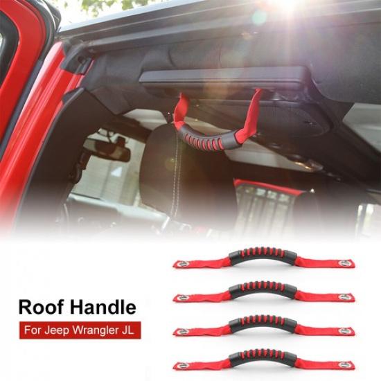 4x Sarkanās jumta roll-bar satveršanas rokturi