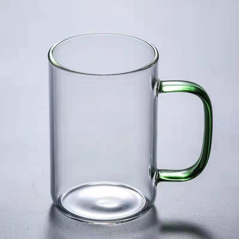 Transparent Glass Cup With Handle Water Tea Milk Coffee Mug Durable Beer Wine Juice Drinks Cup Glass Drinkware