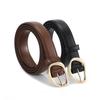 High-End Versatile Maillard Retro Leather Women's Thin Belt with Skirt, Jeans, or Waist Bag