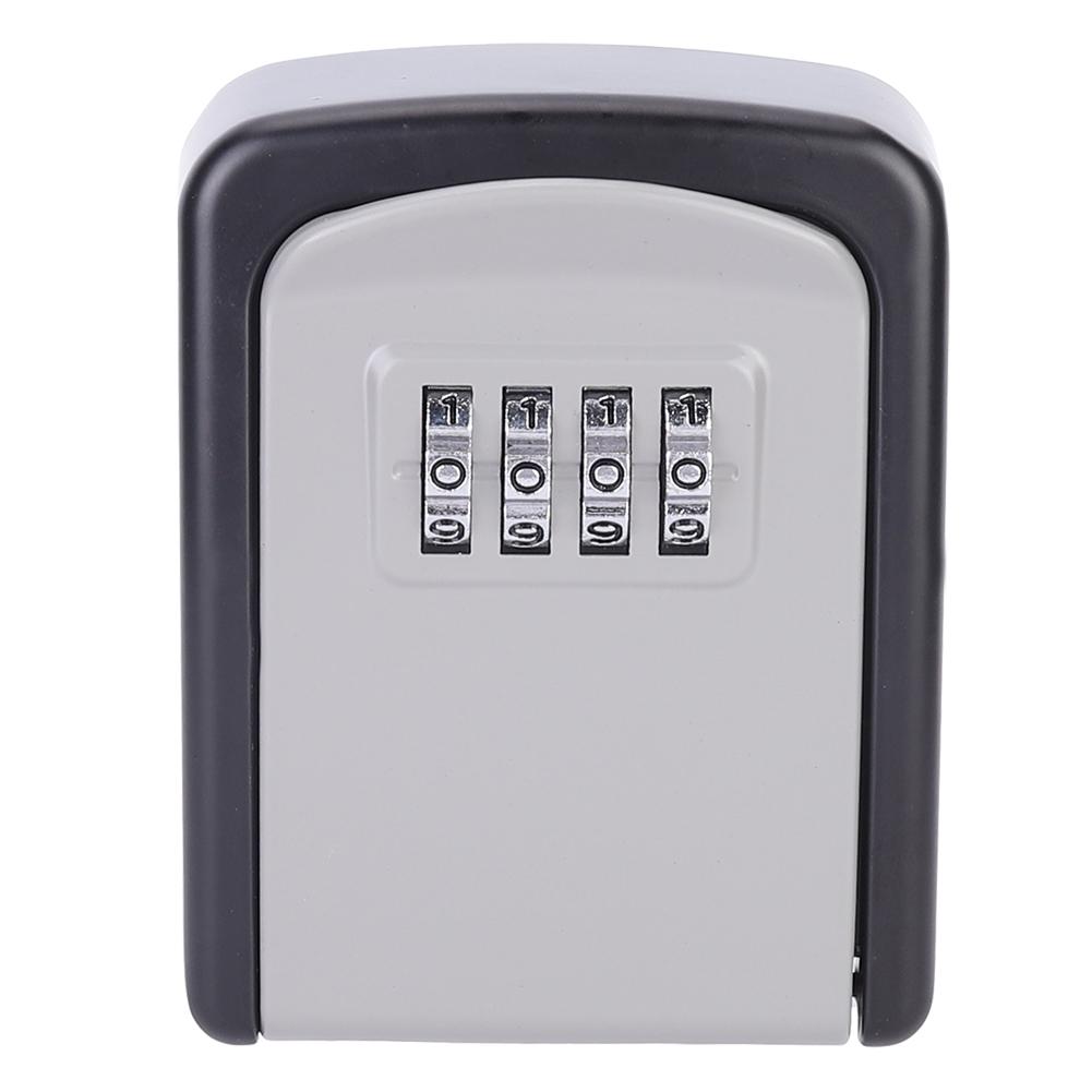 4 cifre combinație parolă cheie lacăt cutie de siguranță montare pe perete organizator de depozitare cutie de securitate