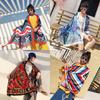 Ethnic Style Scarf Oversized Long Sunscreen Shawl Women's Summer Silk Scarf Seaside Yarn Dual-purpose Beach Towel Versatile