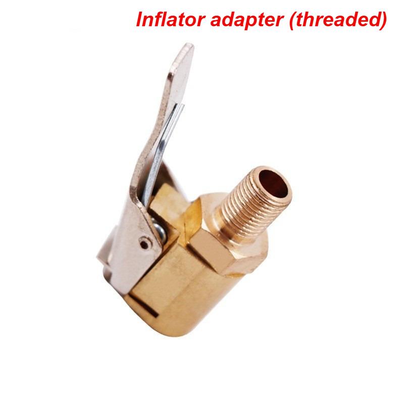 Brass Tire Air Chuck Clip Adapter, Quick Lock-On Inflator Nozzle Connector for Car Motorcycle Bicycle Air Pump