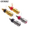 2PCS Gold-Plated Push-Type Spring Terminal Speaker Amplifier Spring Self-Locking Socket Push-Type Terminal