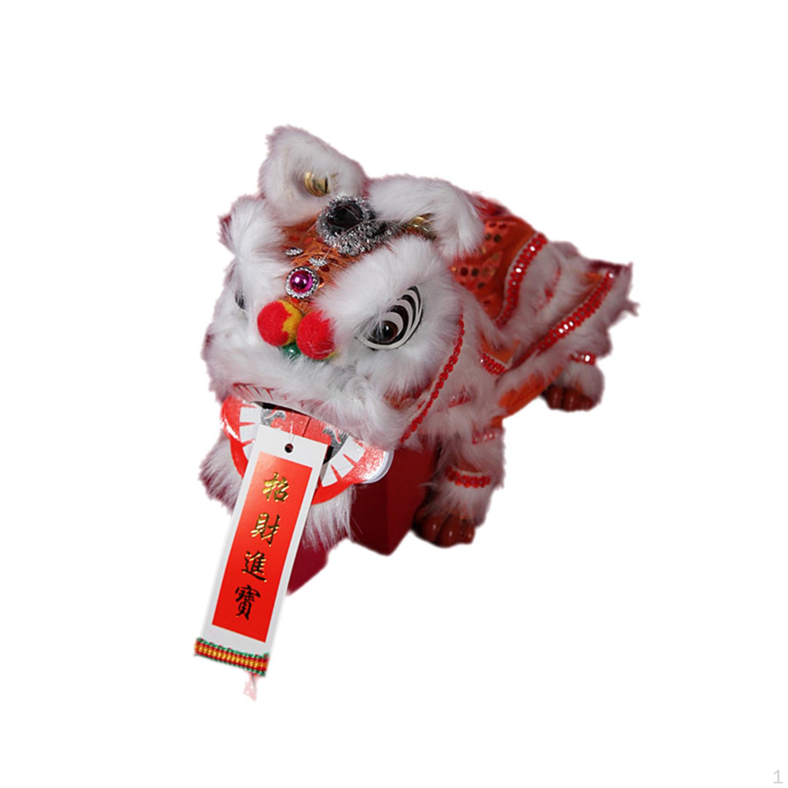 

Китайский Лев Марионетка Игрушка Украшение Традиционный, Дергать за ниточку красный