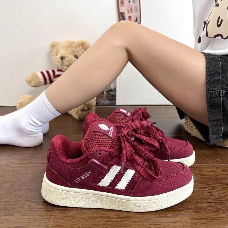Women's Fashionable Casual Thick Sole Height Increasing Lightweight Board Shoes
