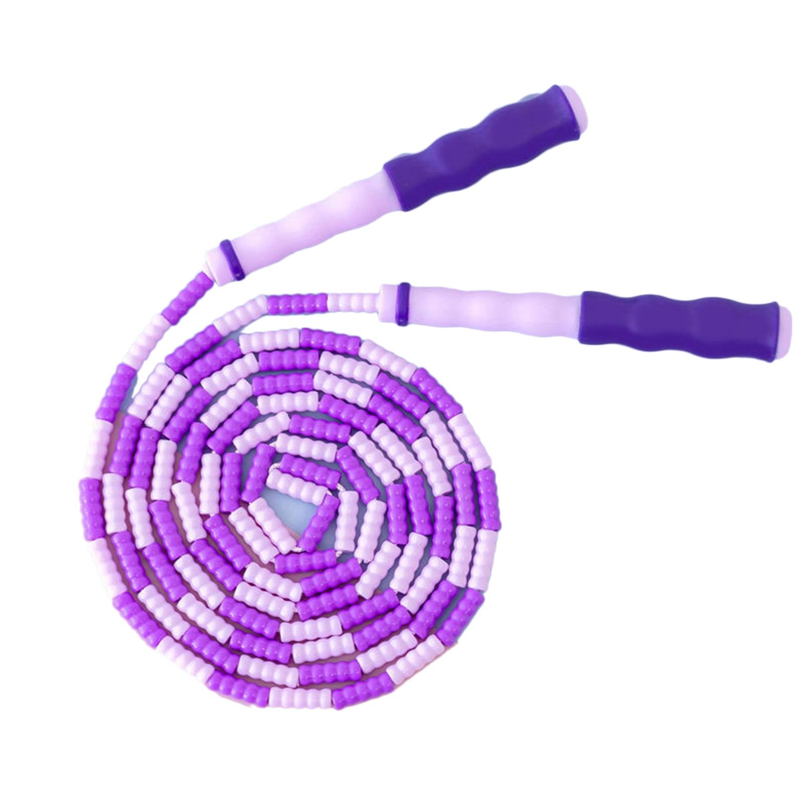 

Скакалка Удобная рукоятка Регулируемая Прочная Легкая Безопасная Скакалка с бусинами для детей в