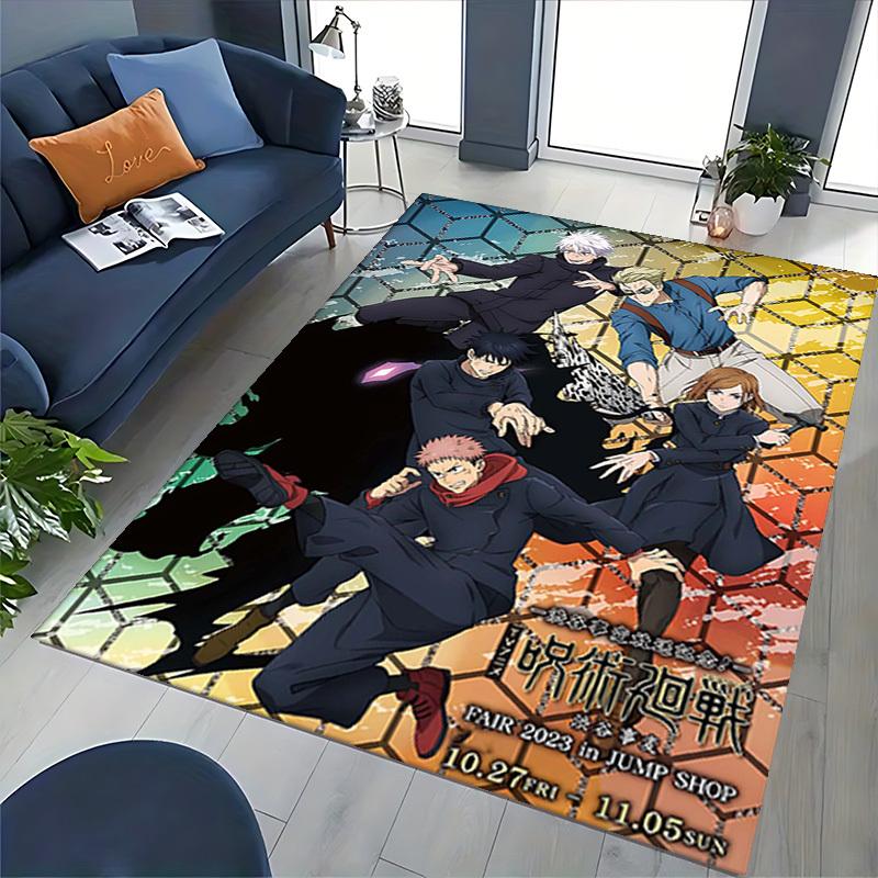 1pc Jujutsu Kaisen Anime Chair Mat - Office Desk Carpet with Non-Slip Backing, Perfect for Jujutsu Lovers and Fans, Suitable for Home Decor, Gaming Ro