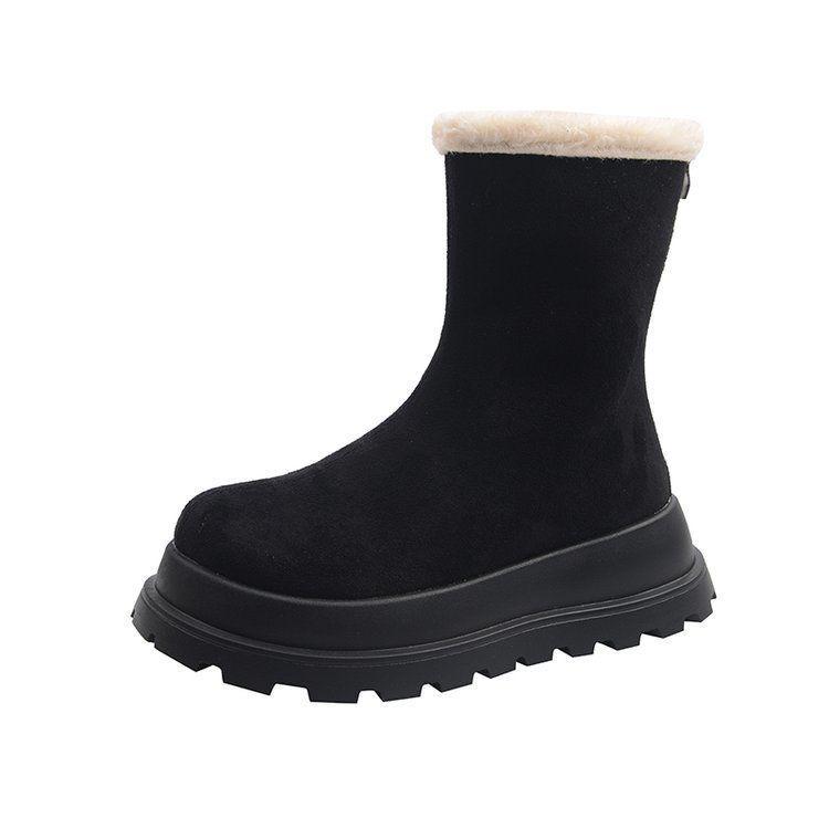 Women's Warm Fleece-Lined Height-Boosting Snow Boots