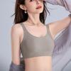 Invisible Bra Women's Jelly Soft Support Underwear Thin Large-sized Full-cup Bra Push Up Bra