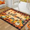 Halloween Welcome Doormat Stain-Resistant Wear-Resistant Indoor Entrance Carpet Anti-slip Mat Hallway & Kitchen Rug Home Decor