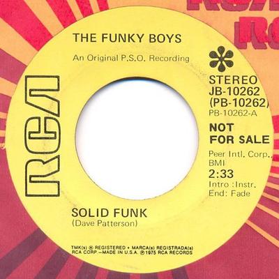 7-Zoll-Schallplatte LINDA FIELDS & THE FUNKY BOYS - Solid Funk JB10262PROMO RCA 1975 US Soul/Funk Gebraucht