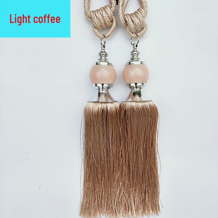 Jade Tassel Fringe Curtain Tie for Living and Bedroom Decor