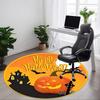 1pc Halloween Pumpkin Chair Carpet for Office, Soft Flannel Throw Mat, Perfect for Office,Holiday Party Decoration Choice Yy251113197