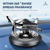 Solar power rotate propeller car air fresheners dashboard aircraft fighter plane ornament perfume fragrance diffuser accessories