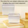 Yousheng Betta Fish Tank Aquarium Non-Slip Base 360 Degree Viewing Transparent High Light Transmittance Aquarium for Study Room Desktop Office Home