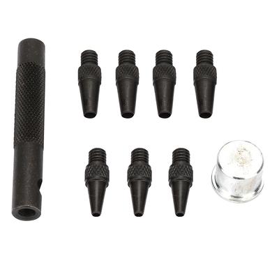 7pcs 2-5mm Leather Hole Punch Set Leather Carbon Steel Puncher DIY Leathercraft Tool