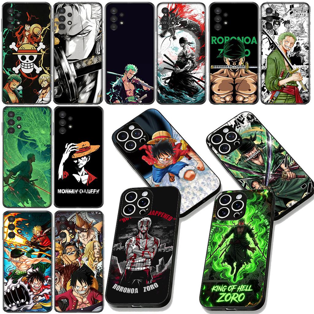 Roronoa Zoro One Luffy Pieces Casing Cover for Samsung Galaxy Note 20 9 10 S8 S10 Lite S9 Plus A54 A53 A21S S10E A17 Phone Case