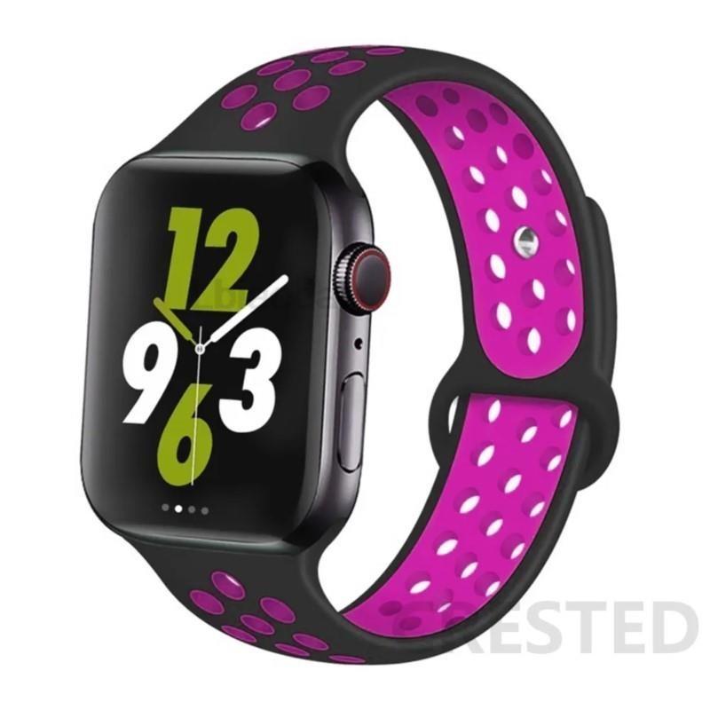 Silicone band For Apple Watch 11 strap 44mm 40mm 45mm 41mm 42mm 46mm correa bracelet iWatch Series 10 8 SE 3 6 7 9 Ultra 2 49mm
