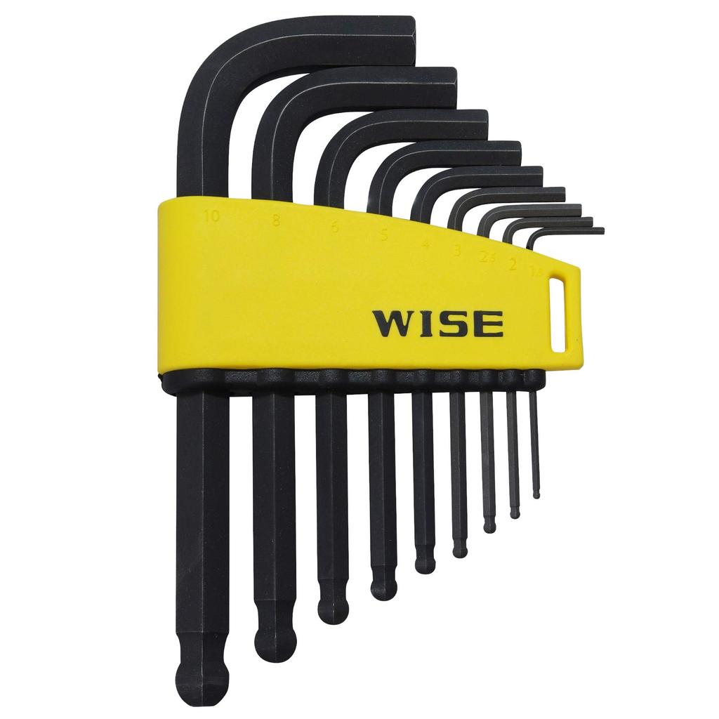 Fujiya Ball Point Hex Wrench, 9-Piece Set, WLB130B-9S (WISE)