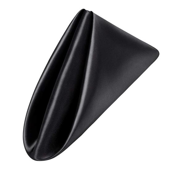 Õhtusöögisalvrätik Satiin Kortsudevastane pind ühevärviline pestav Õmblusteta Royal Shine Glamuurne lauakaunistus hotelli restorani Söömine bankett Pulmad