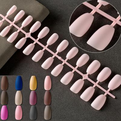 Künstliche Nägel, 24 Stück, ultradünn, abnehmbar, matte Textur, lebendige Farbe, unzerbrechlich, tragbar, zum Aufdrücken, künstliche Nägel, DIY-Maniküre-Werkzeuge, Nagelzubehör