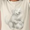 Cute Puppy Soccer Unisex Tee, Pet Lover Shirt and Kids Tshirt, Dog Themed Gift, Sports T-Shirt and Kids Tshirt, Casual Wear, Animal Lover Gift