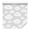 Clouds and Dots Wallpaper for Living Room and Bedroom 50x1000