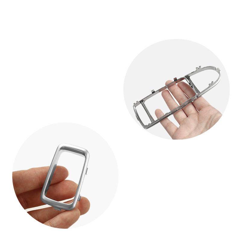 For Mercedes Benz S-Class W222 Lift Switch Panel Electroplating Strip S400 Window Adjustment Panel Silver Decorative Frame