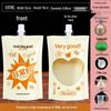 Soy Milk Stand-Up Spout Bag - Reusable, Transparent, Liquid-Safe, Large Diameter Packaging for Soups & Beverages