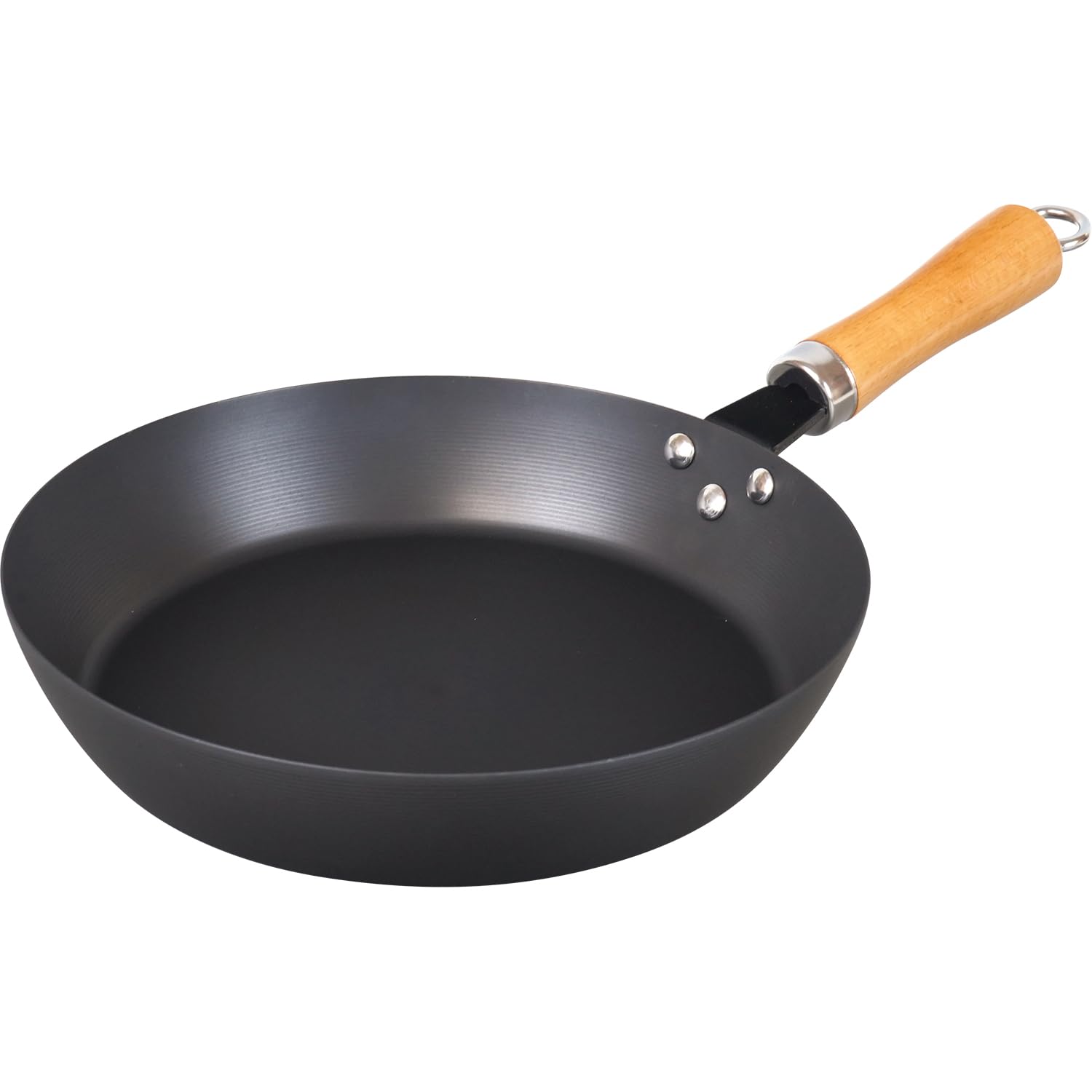 Omiya Select Japan Black Wahei Freiz Nitrided Iron Frying No Seasoning Ready To Ih And Gas Nagayoshi Rust-Resistant, Non-Stickable Pan, 26Cm, Required, Use, Compatible,