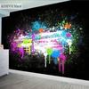 Graffiti-Wandbild, Farbspritzer-Tapete, abnehmbar, großformatig, 3D-Wandbild, Aufkleber, Wohnzimmer, Schlafzimmer, Heimdekoration