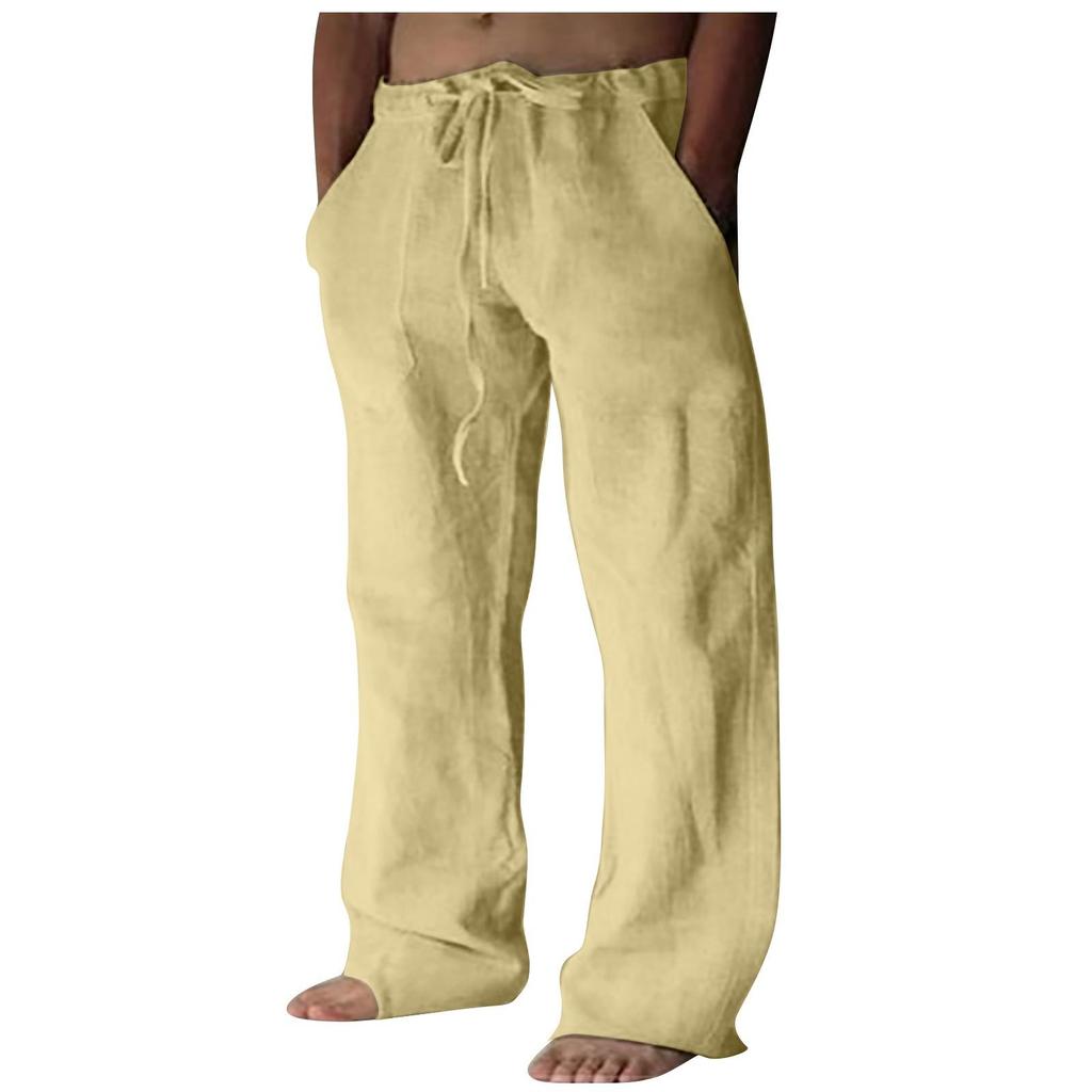 Casual pants men's autumn and winter new flat pants wide-leg straight pants trendy large size loose sweatpants