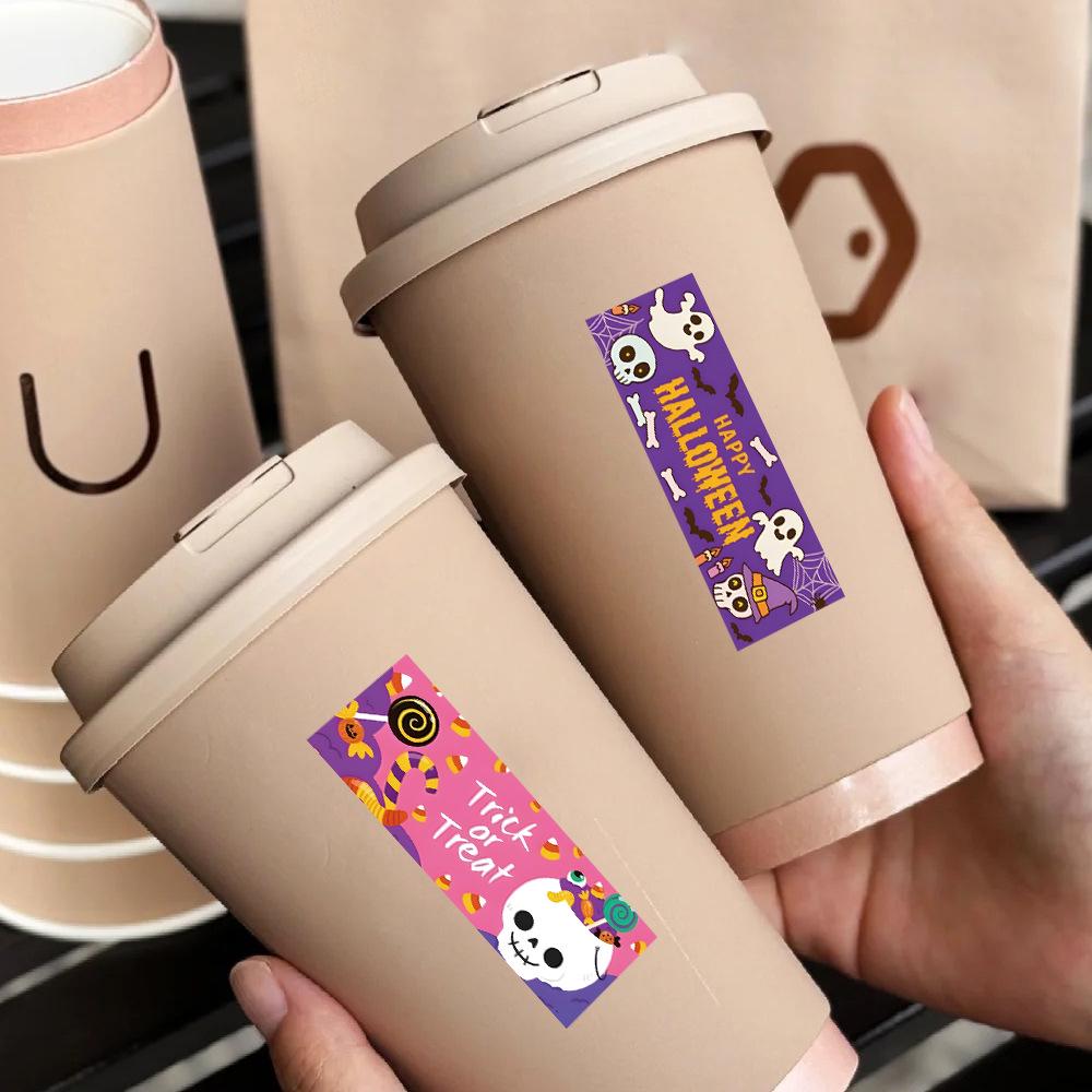 Festive Halloween & Christmas Sticker Roll for Gift Packaging and Crafting