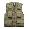 Men's Multi-Pocket Outdoor Fishing Photography Vest, V-Neck Sleeveless Plus Size Workwear 7898 Thin Design