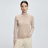 Women's Cashmere High-Neck Pullover Sweater - Autumn/Winter, Pure Color, Long Sleeve, Skin-Friendly Knitted Base Layer