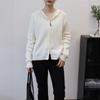 Hooded Double Zipper Sweater Jacket Autumn and Winter New Design Sense Loose Lazy Wind Knitted Cardigan Women