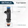 Fuel Injector for GMC Canyon Flow Matched No.12589465 | Fuel Injection Nozzle Black 1 Pcs