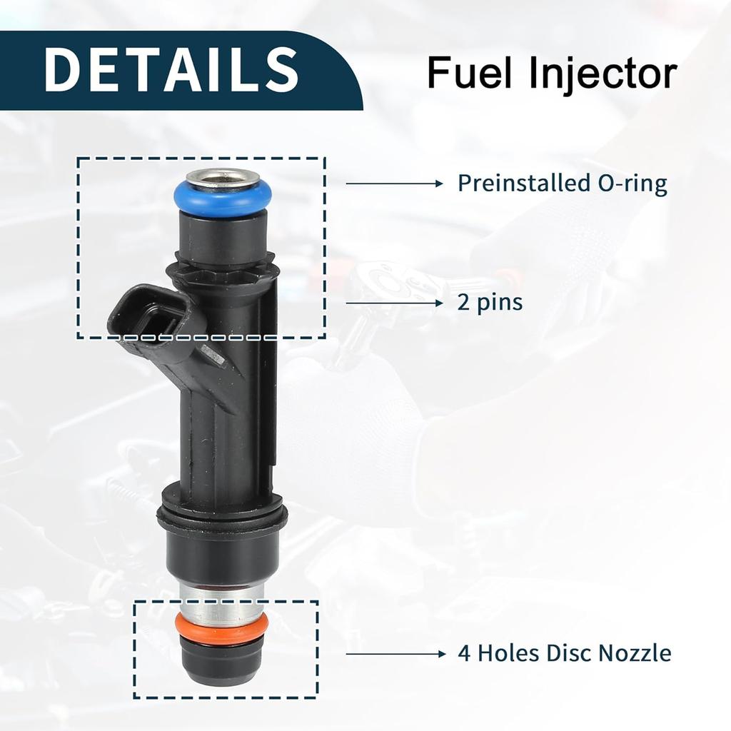 Fuel Injector for GMC Canyon Flow Matched No.12589465 | Fuel Injection Nozzle Black 1 Pcs