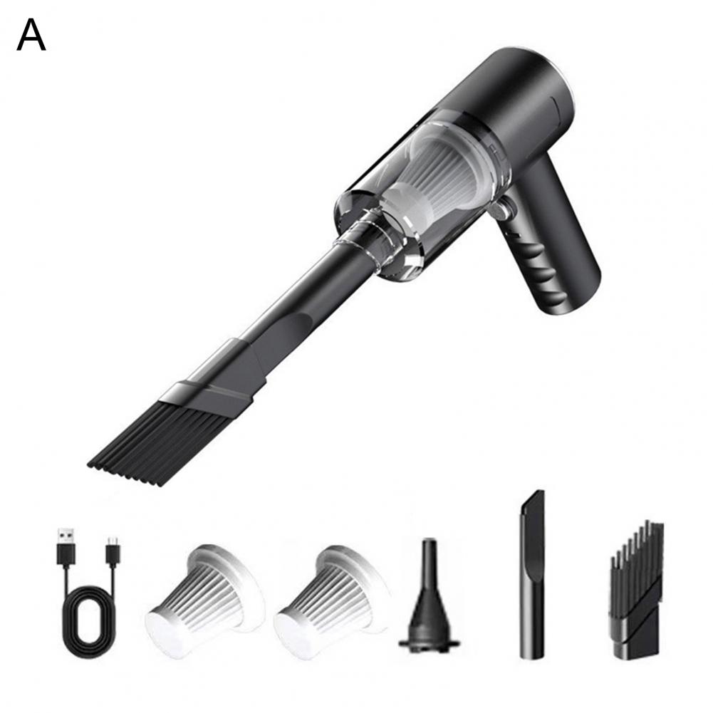 Car Vacuum Portable Rechargeable Car Vacuum Cleaner with Strong Suction Powerful Motor Low Noise for Wireless Cleaning On Go